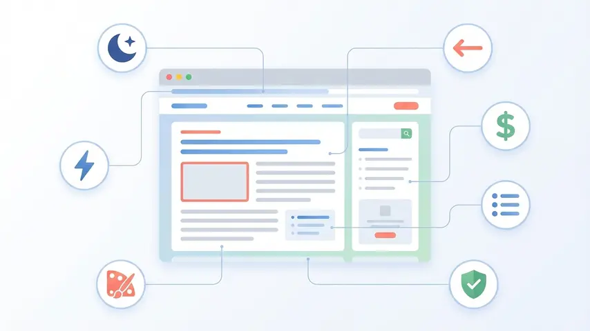 Blogger Template SEO Friendly – Best Picks & Setup Tips 2 Blogspot template features including dark mode RTL support ads sections and SEO optimization