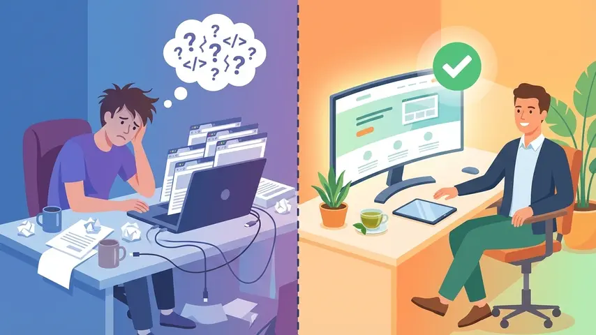 How to Create a Website for Business Free – Honest Guide 3 DIY free website builder versus professional website creation showing the difference in effort and results for business owners